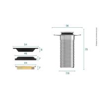 Válvula Para Lavatório Clique Blukit 101642 Cromado - 2