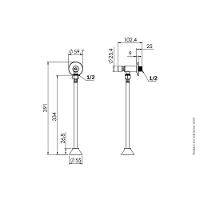 Válvula Para Mictório Com Fechamento Automático Blukit Branca - 2