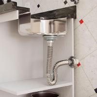 Sifão Sanfonado Extensível Blukit 72cm Cromado Universal - 5