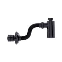 Sifão Sanfonado Extensível Blukit Com Copo 48cm Preto Universal - 1