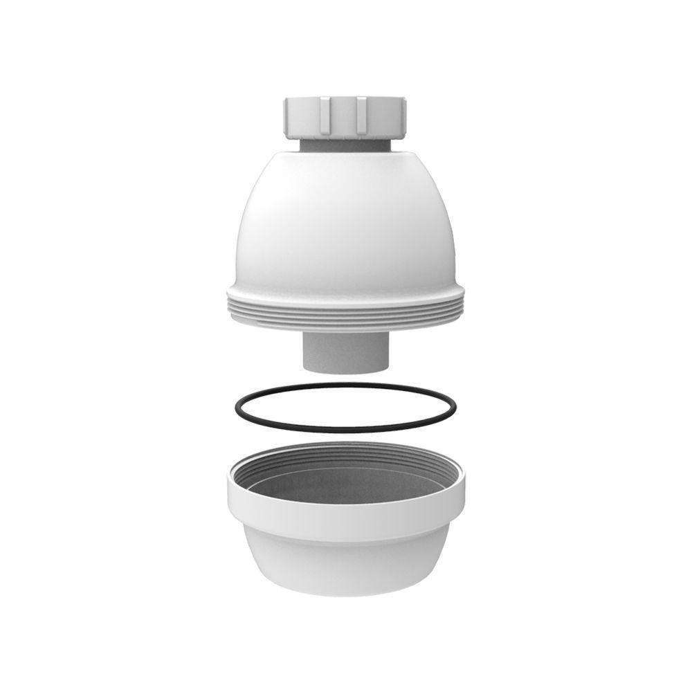 Sifão Sanfonado Extensível Blukit Com Copo 79,5cm Branco Universal - 2