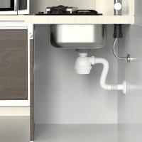 Sifão Sanfonado Extensível Blukit Com Copo 79,5cm Branco Universal - 3