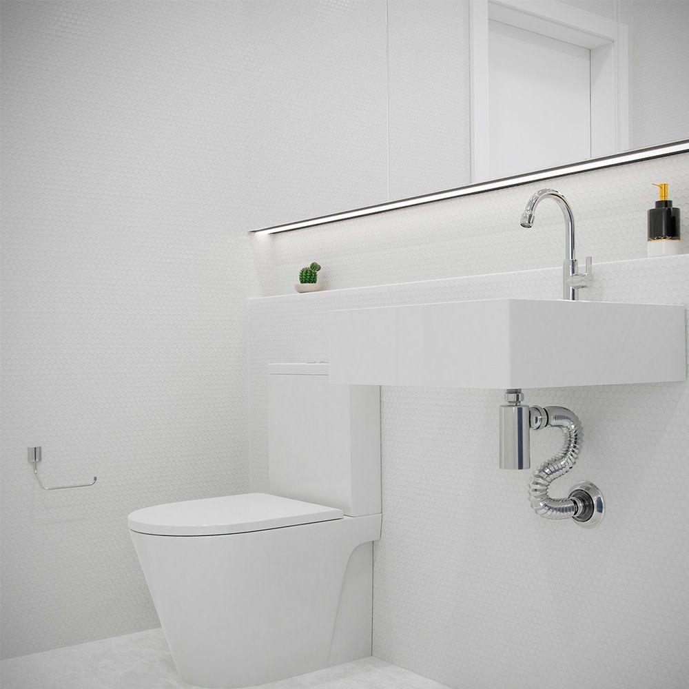 Sifão Sanfonado Extensível Blukit Com Copo 48cm Cromado Universal - 3