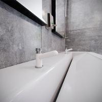 Torneira Plástica Com Fechamento Automático Blukit De Bancada Branca - 4