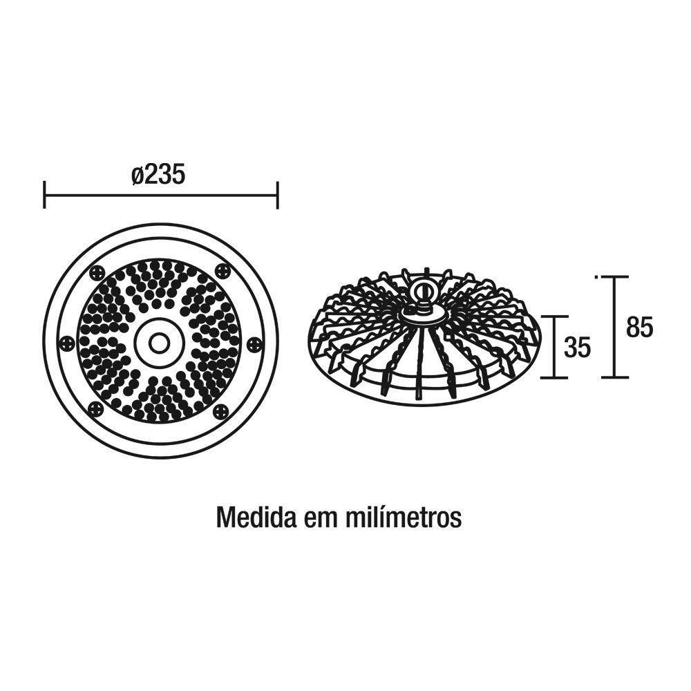 Luminária Led Para Galpão Blumenau High Bay Neo 100w 6500k Bivolt - 3
