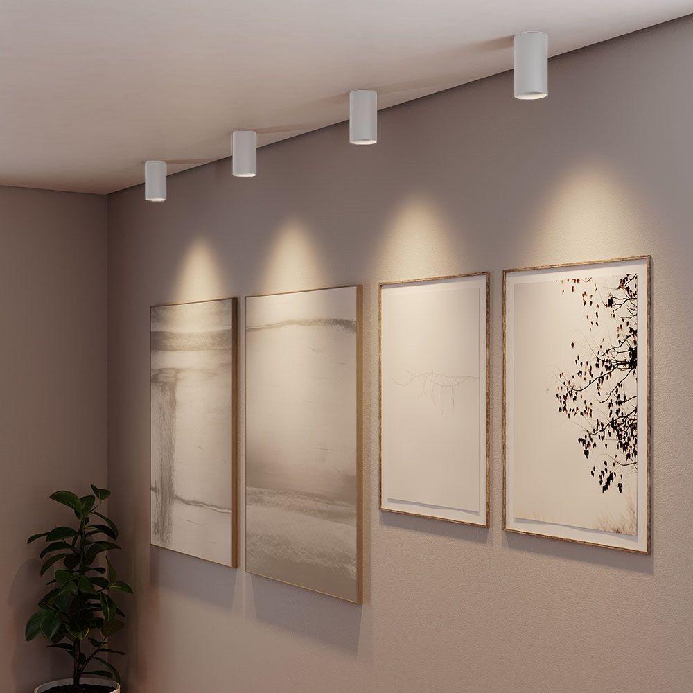 Spot De Sobrepor Recuado Blumenau Clean Para Lâmpada Mr16 Gu10 Redondo Bivolt Branco - 2