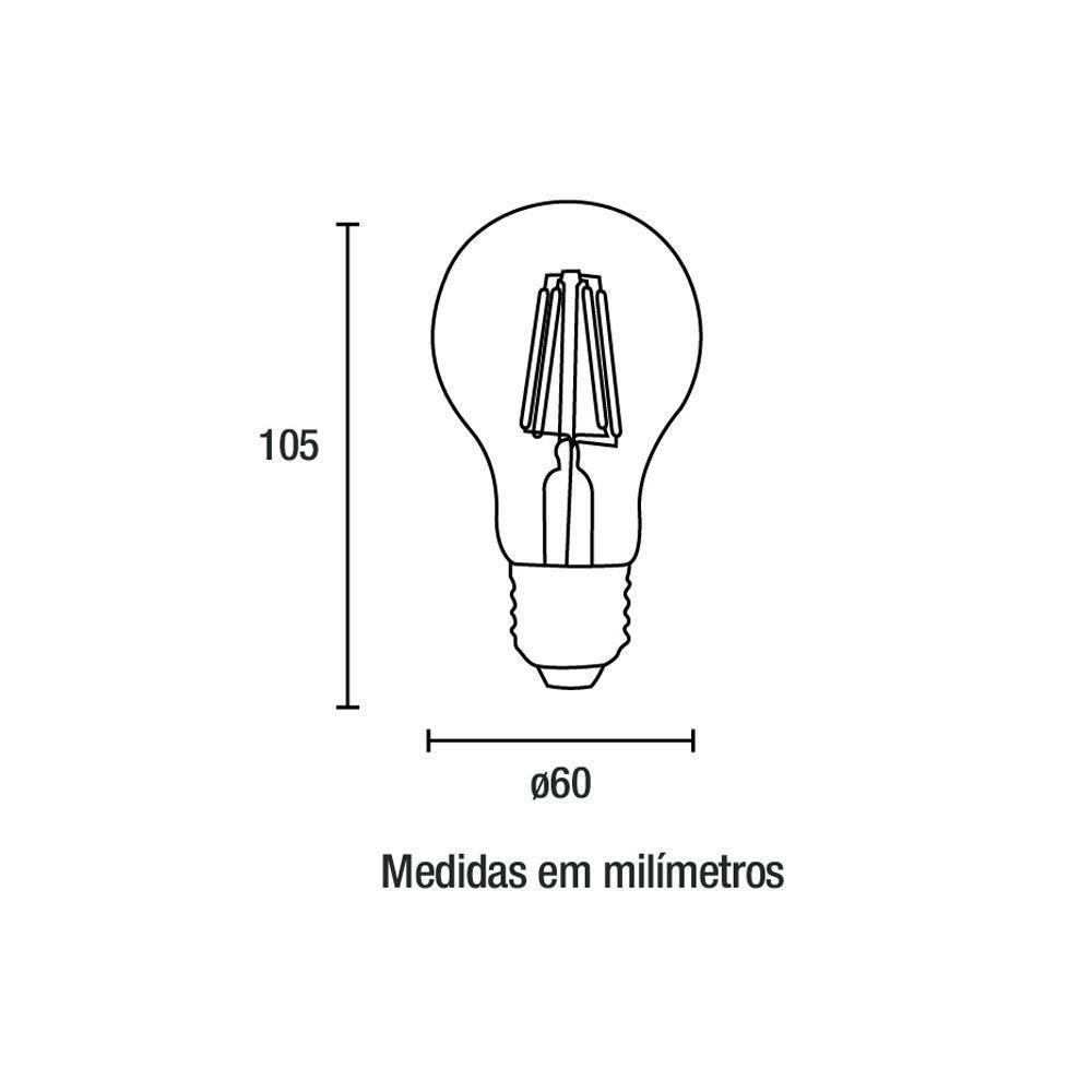 Lâmpada Leitosa Led Blumenau A60 4w E27 Bivolt 2200k Luz Amarela - 2