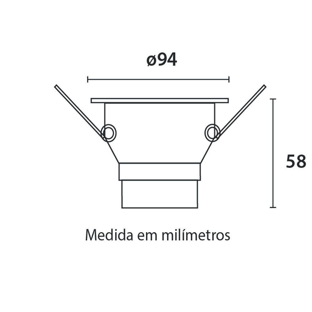 Spot De Led Recuado Blumenau Slim 6w Redondo Branco Bivolt 6500k Luz Branca - 3