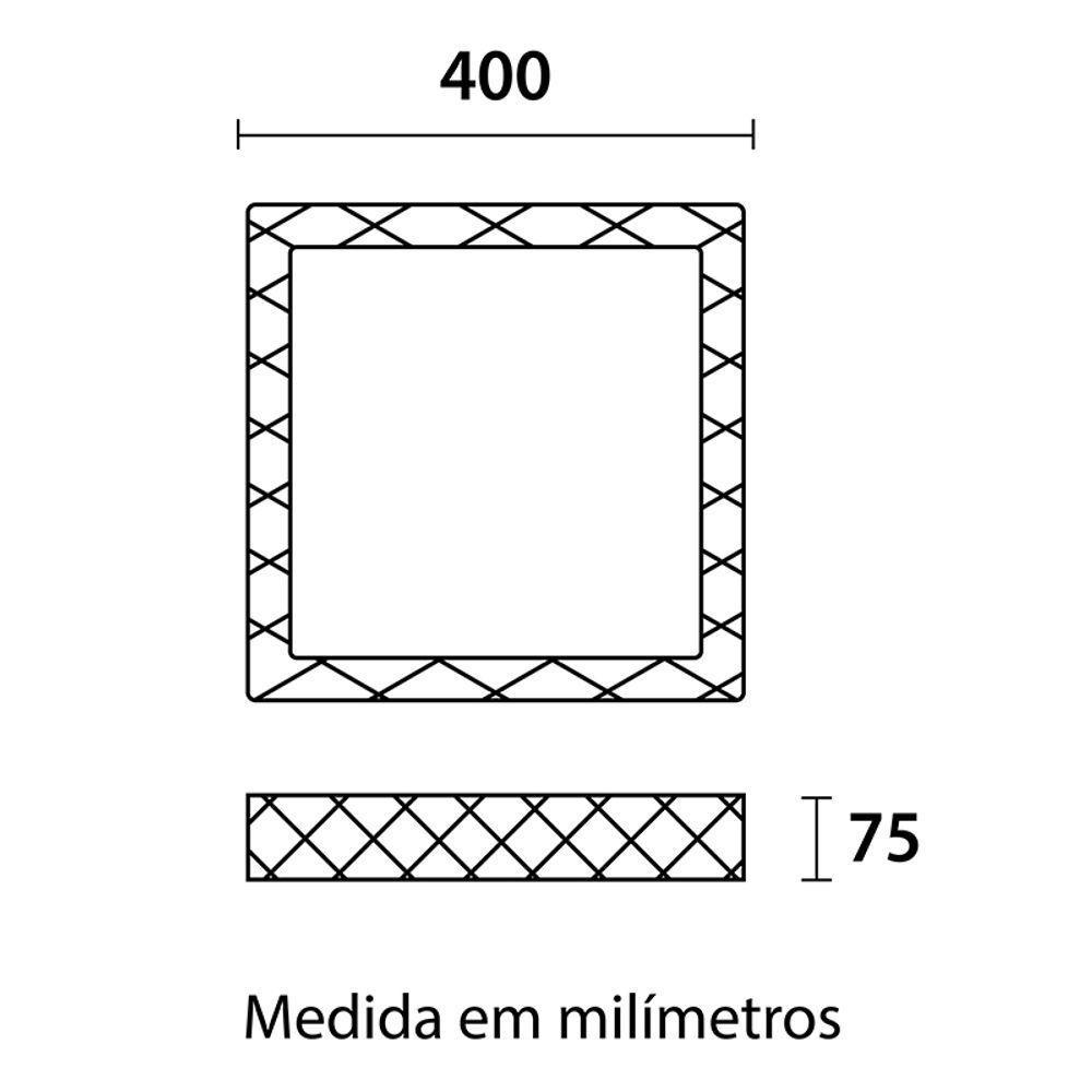 Plafon Led Blumenau Shine Liso De Sobrepor 24w Bivolt Branco 3000k Luz Amarela - 3