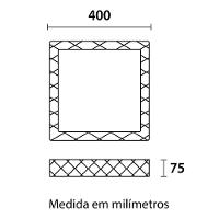 Plafon Led Blumenau Shine Liso De Sobrepor 24w Bivolt Branco 3000k Luz Amarela - 3