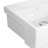 Cuba De Semiencaixe Deca 42x42 L.830.17 Quadrada Com Mesa Branco Gelo - 2