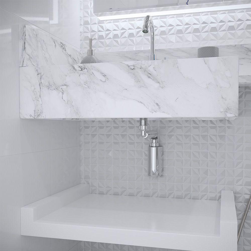 Sifão Sanfonado Blukit De Parede Com Copo 44cm Cromado Universal - 5