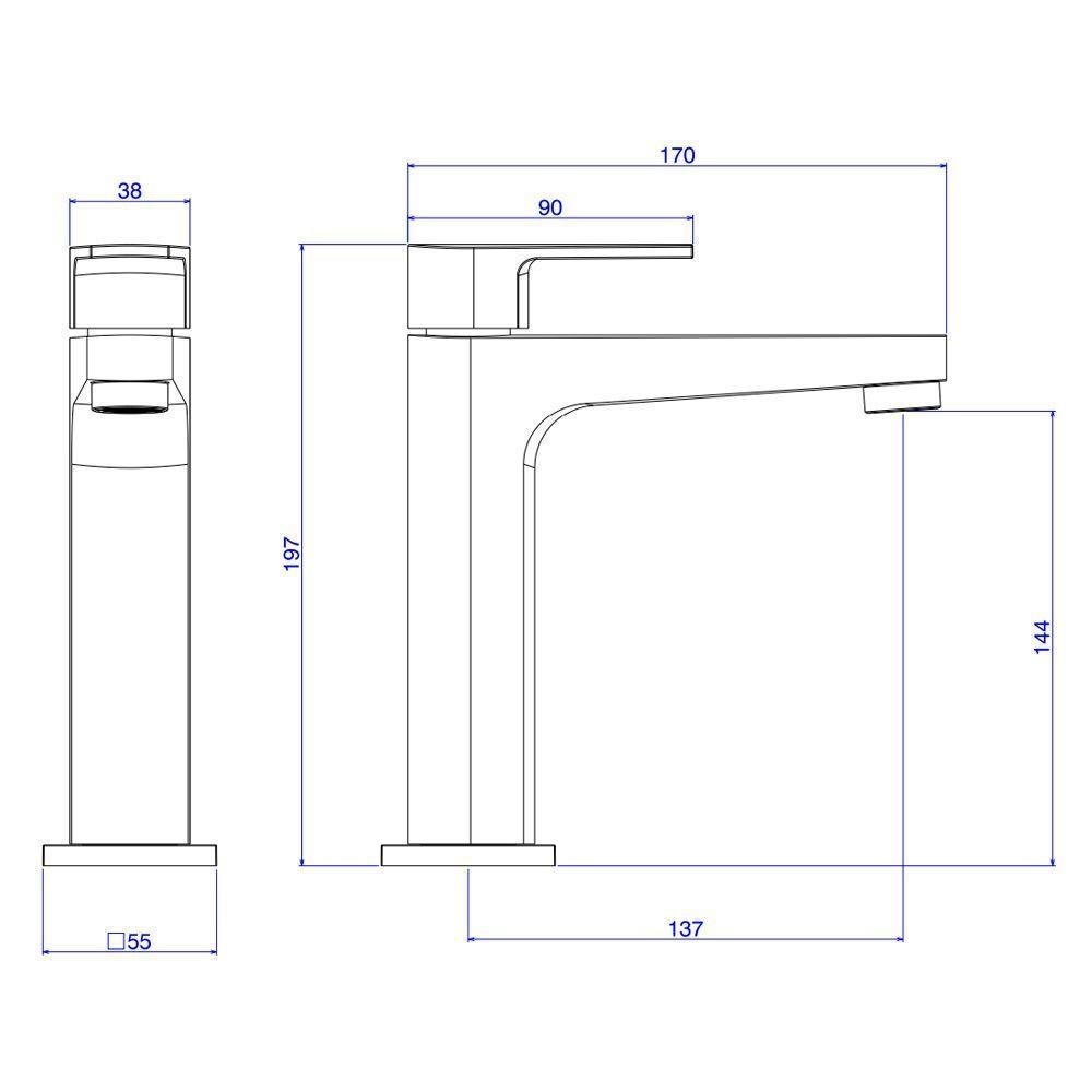 Torneira Deca Level 1193.bl26.mt De Bancada Black Matte - 3