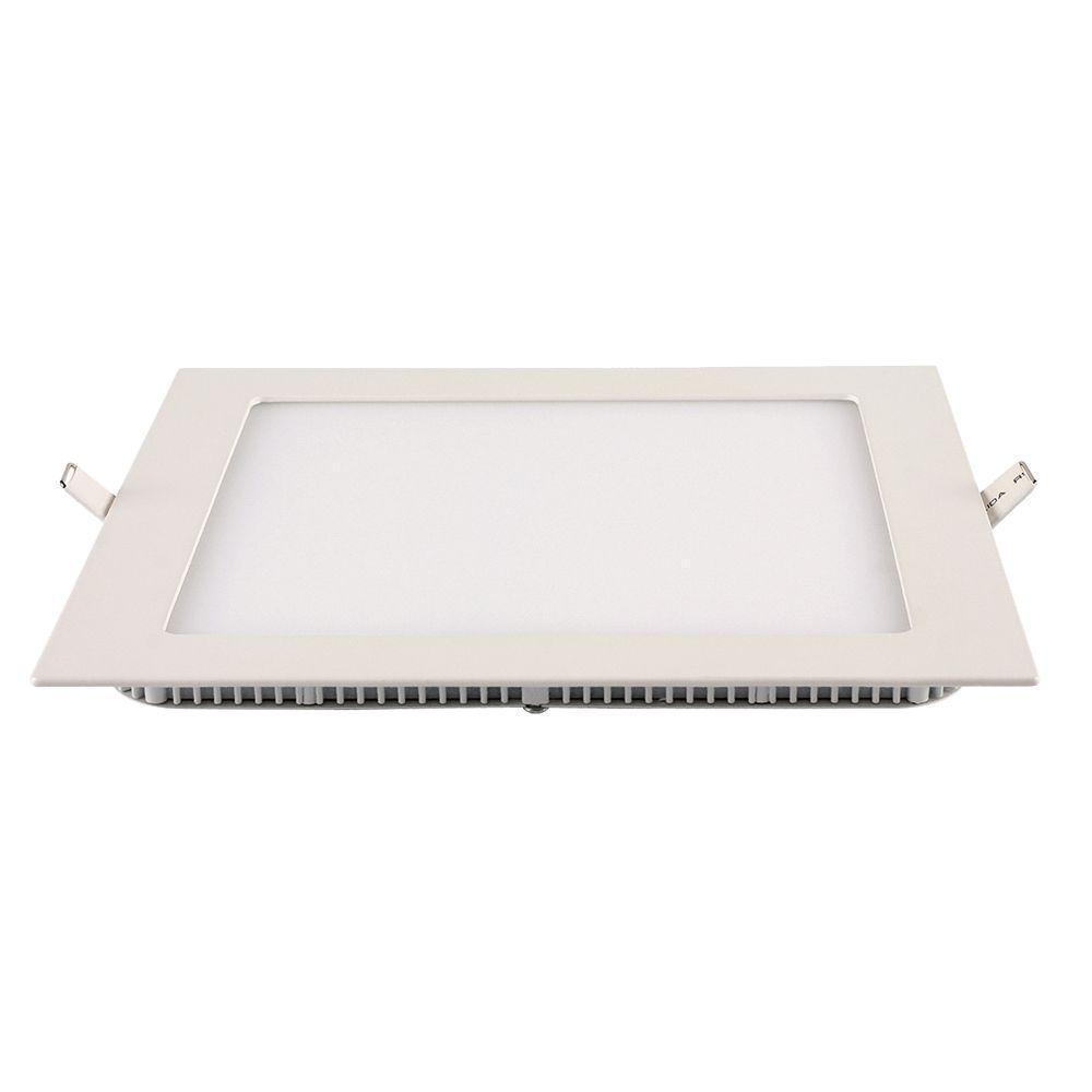 Painel De Led Blumenau Slim Quadrado De Embutir 12w Bivolt 6500k Luz Branca - 3