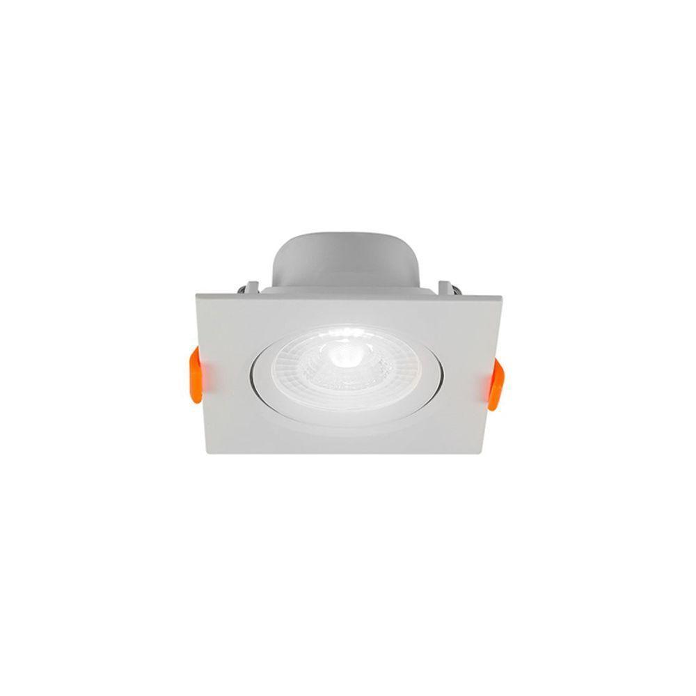 Spot De Led Blumenau Slim Quadrado 8w Bivolt 6500k Luz Branca - 1
