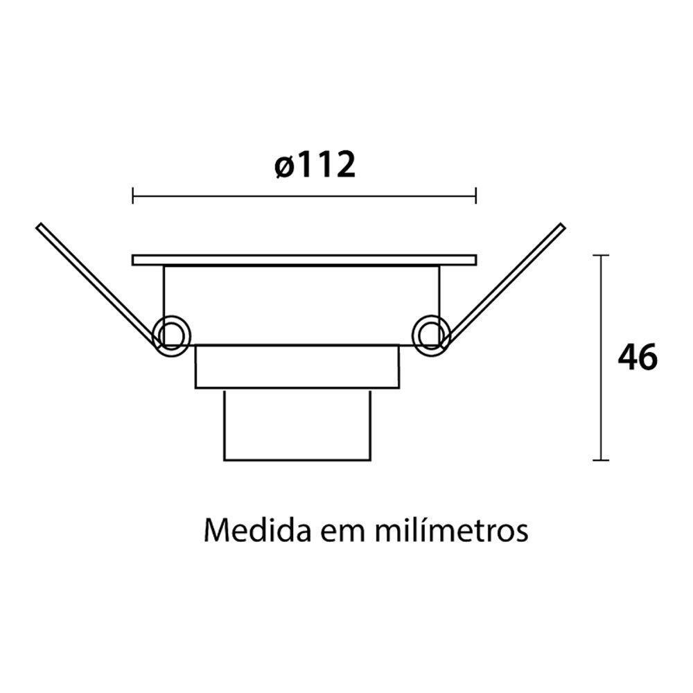 Spot De Led Blumenau Slim Quadrado 8w Bivolt 6500k Luz Branca - 2