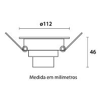 Spot De Led Blumenau Slim Quadrado 8w Bivolt 6500k Luz Branca - 2