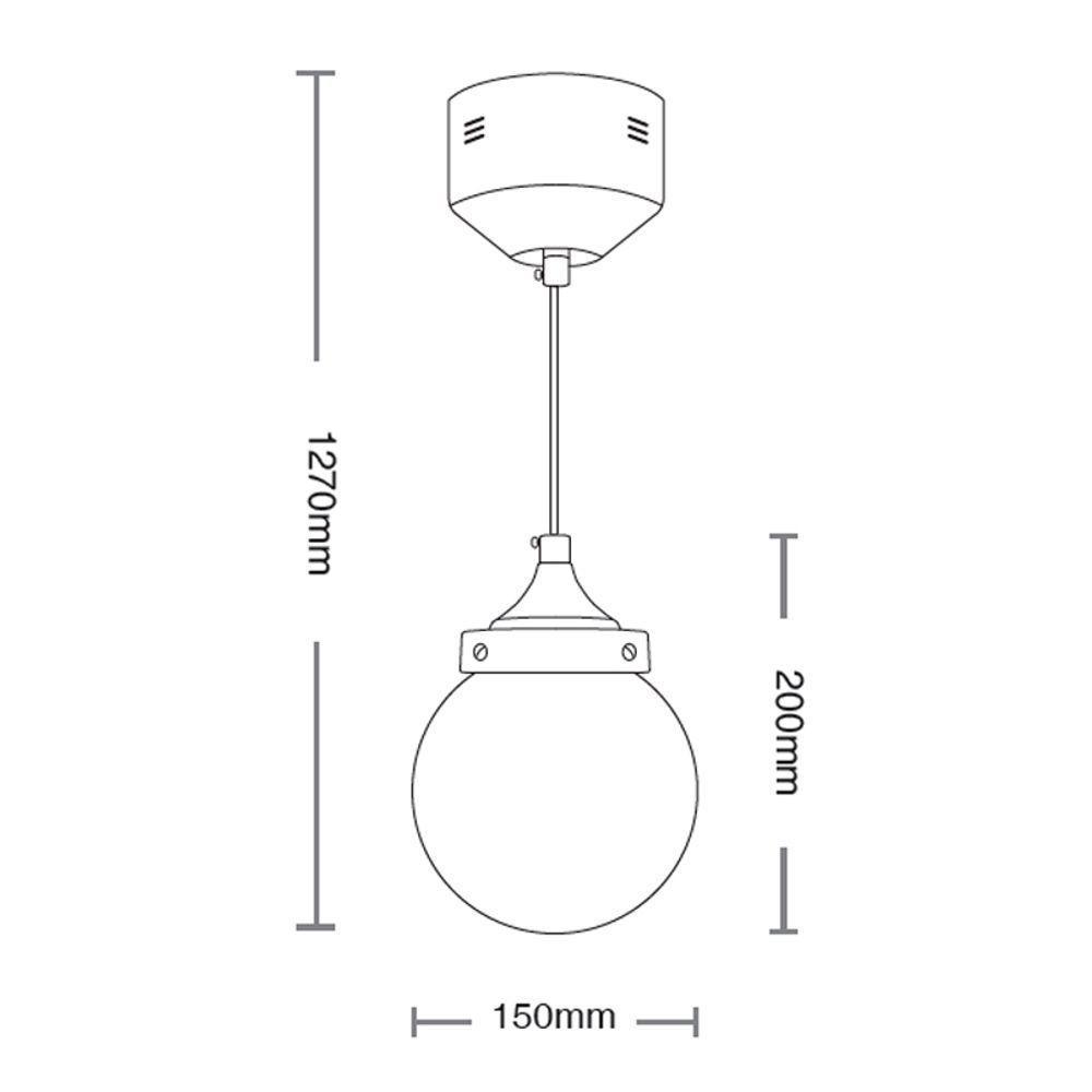 Lustre Pendente Taschibra Ara Led 5w Bivolt Fumê - 2