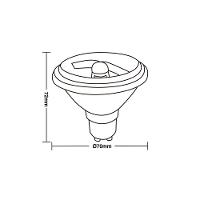 Lâmpada Led Taschibra Ar70 4,8w Gu10 Bivolt 4000k Luz Neutra - 2