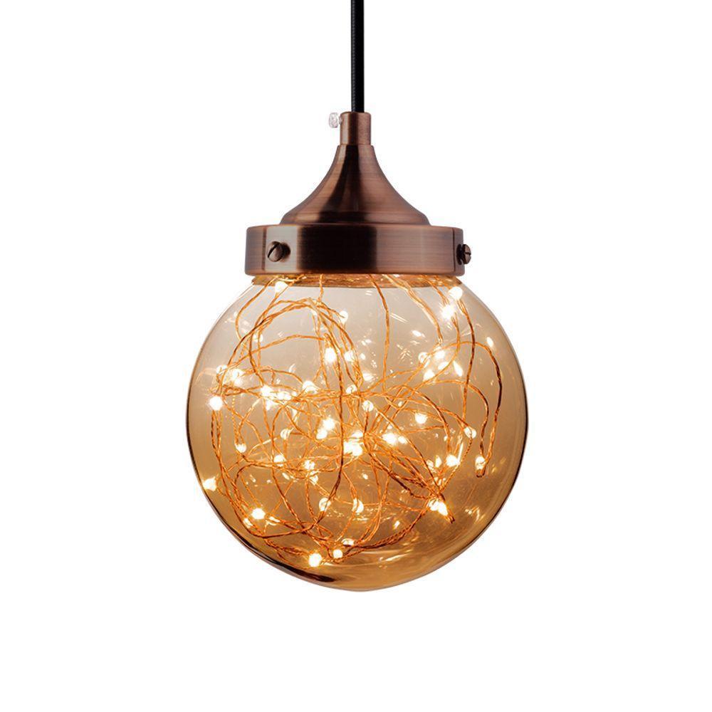 Lustre Pendente Taschibra Ara Led 5w Bivolt âmbar - 1