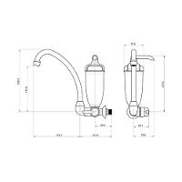 Purificador De água Lorenzetti Acqua Bella Com Torneira De Parede Cromado - 3