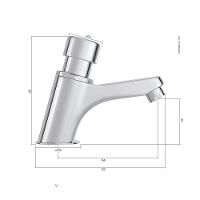 Torneira Com Fechamento Automático Deca Decamatic 1173.c.smt Cromada - 2