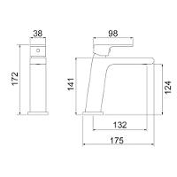Misturador Monocomando Lorenlike 2875 C78 De Bancada Com Bica Baixa Lorenzetti - 3