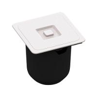 Lixeira Arquitech De Embutir 8l Quadrada Branca - 1