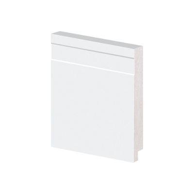 Rodapé De Poliestireno Arquitech 51010 Frisado 10cm 2,40m Branco