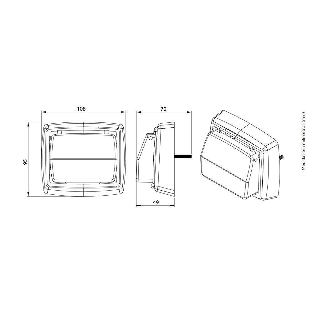 Acabamento Para Válvula De Descarga Hydra Blukit 340310 Cromado - 2