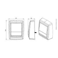 Acabamento Para Válvula De Descarga Hydra Blukit 340309 Cromado - 3