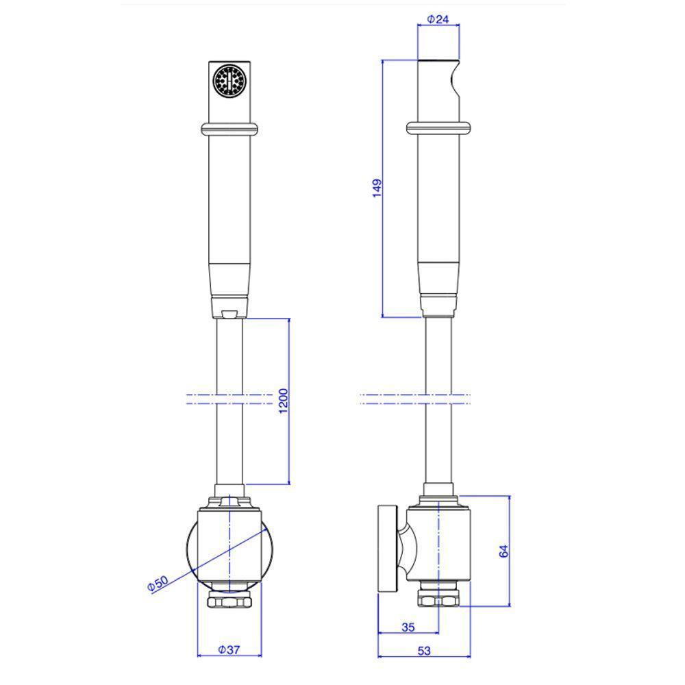 Ducha Higiênica Deca Universal 1948.c.act.cr Com Derivação Cromada - 4