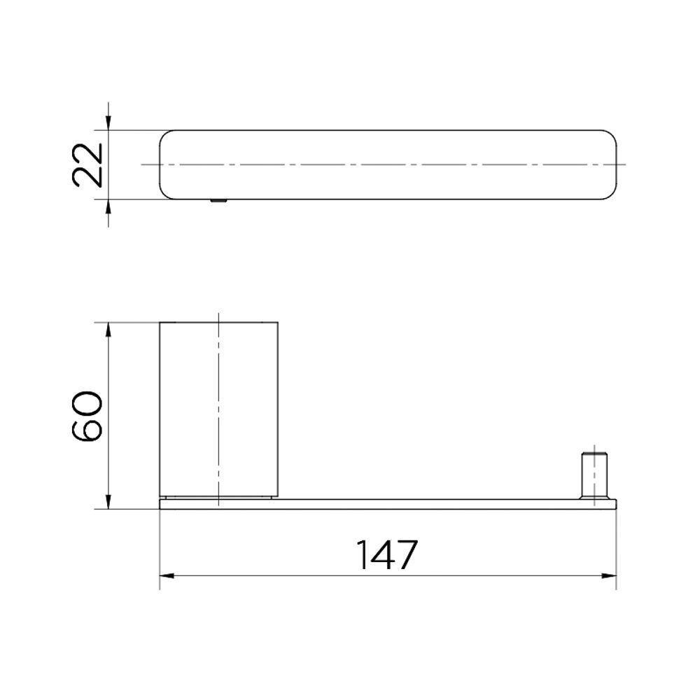 Papeleira Docol Flat 960806 Cromada - 3