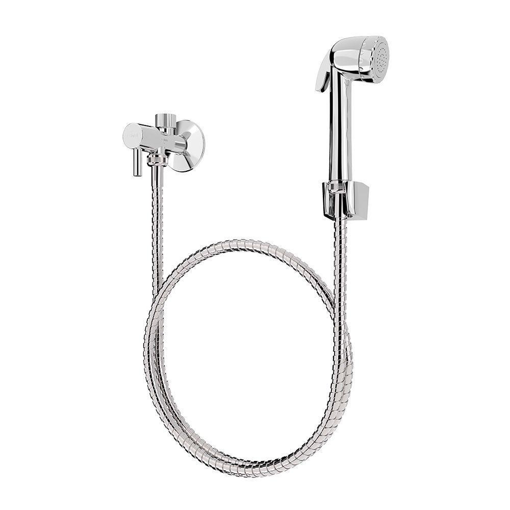 Ducha Higiênica Blukit Confort Com Registro E Derivação Cromada - 1