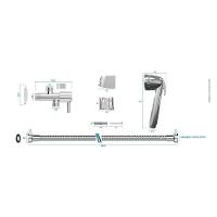 Ducha Higiênica Blukit Confort Com Registro E Derivação Cromada - 2