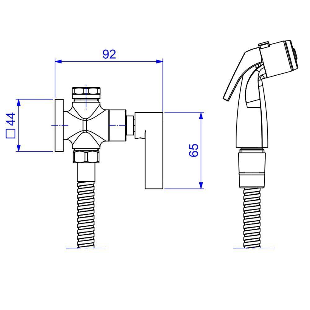 Ducha Higiênica Deca Soul 1984.gl38.act.rd Com Registro E Derivação Red Gold - 4