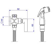 Ducha Higiênica Deca Soul 1984.gl38.act.rd Com Registro E Derivação Red Gold - 4