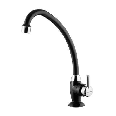 Torneira Plástica Lorenzetti Bric 1167 F31 De Bancada Preto-cromado