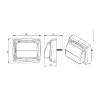 Acabamento Para Válvula De Descarga Hydra Blukit 340351 Gelo - 2