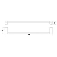 Toalheiro Barra Lorenzetti Lorenlike 2040 C78 Cromado - 2