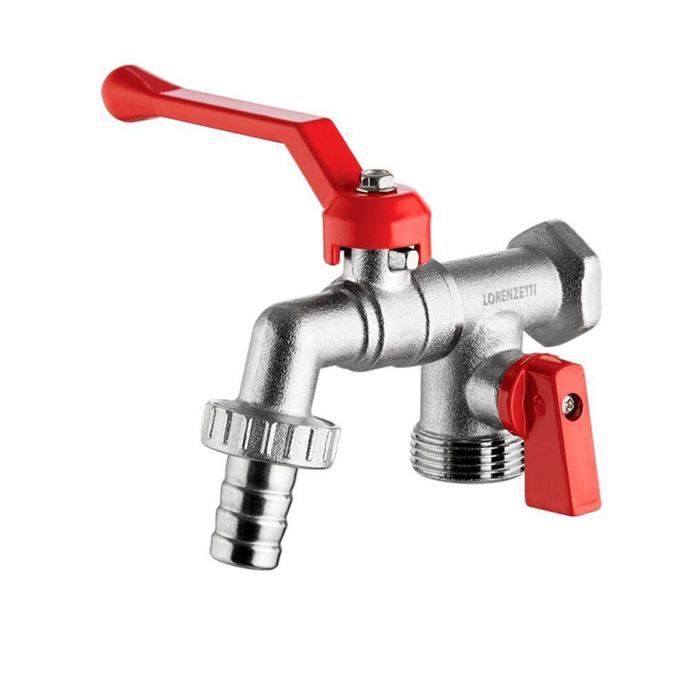 Torneira Esfera Para Máquina De Lavar Roupa 1131 C12 Lorenzetti - 1