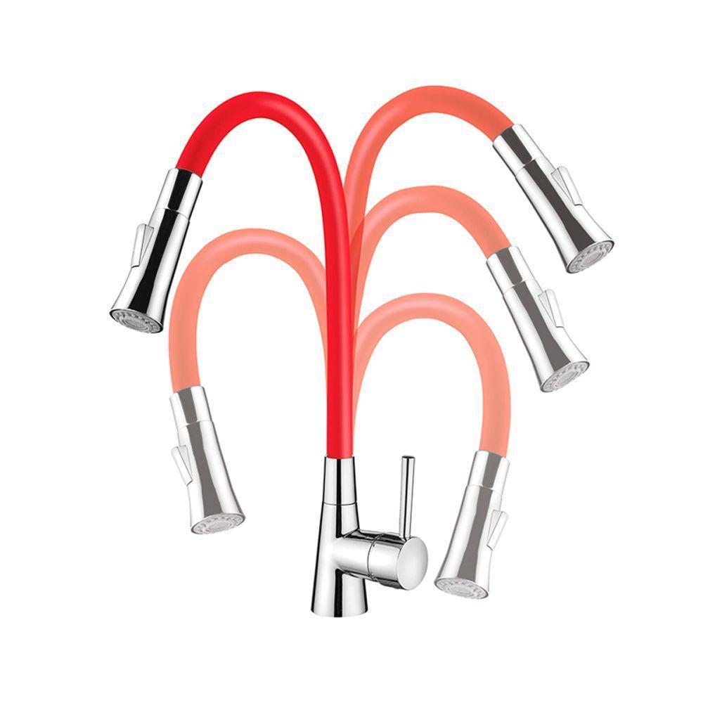 Torneira Misturador Monocomando Lorenzetti Lorenflex 2257 B27 De Bancada Preta - 4