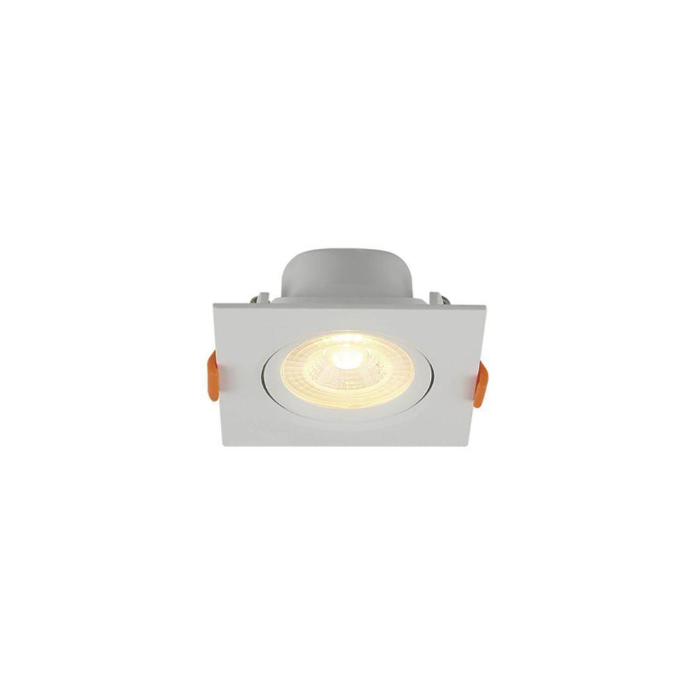 Spot De Led Blumenau Slim Quadrado 3w Bivolt 3000k Luz Amarela - 1