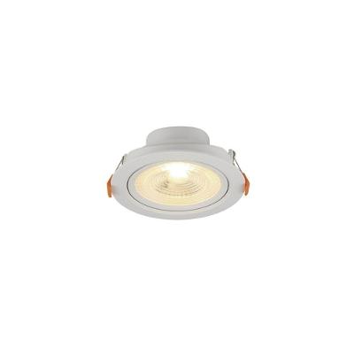 Spot De Led Blumenau Slim Redondo 8w Bivolt 3000k Luz Amarela