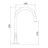Torneira Misturador Lorenzetti Lorenflex 1256 B27 Com Bica Móvel De Bancada Preta - 4