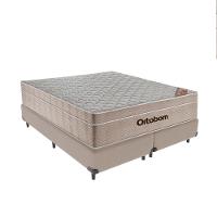 Cama + Box Airtech Colchão Ortobom Queen 158cm Springpocket Cor:bege - 1