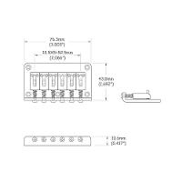 Ponte Para Guitarra Fixa Cromada Spirit Jpn-cr [f035] - 4