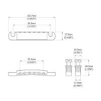 Ponte Guitarra Les Paul Cromada Spirit Lp35brd-cr-ltzc-cr [f035] - 2