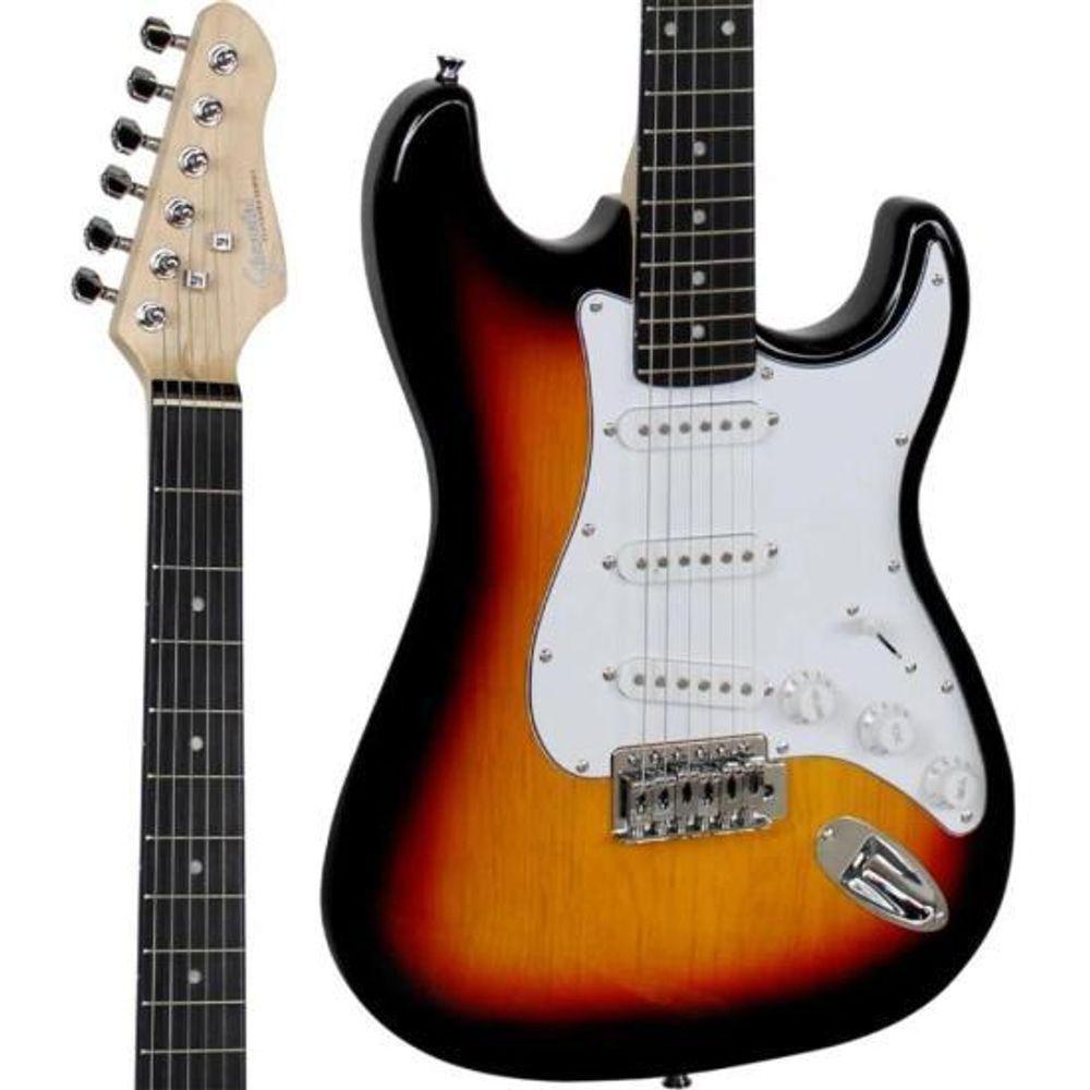 Guitarra Giannini G100 Sunburst Com Escudo Branco [f002] - 2