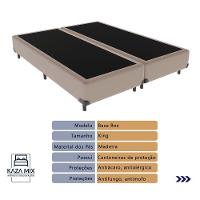 Cama Box King E Colchão Freedom Ortobom D33 Cor:bege - 3